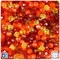 BeadTin Orange & Gold Transparent Mix 6mm Faceted Round Plastic Craft Beads (600pcs)